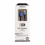 کابل لایتنینگ فست شارژ 2.4 آمپر چرلو CH-IP06 طول 1.1 متر - آبی